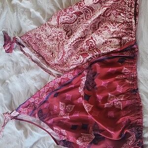 NWT Free People Vneck Tie Shoulder Top